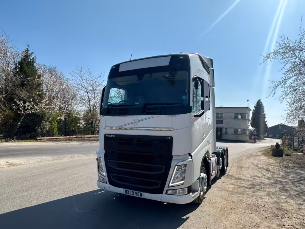 British truck on the road